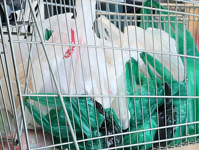 塑料袋禁令抵达新泽西州PARAMUS的购物大本营